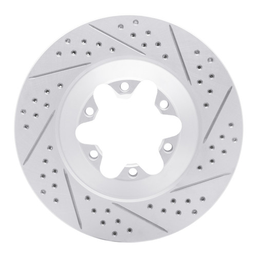 R1 09-12 Chevrolet Colorado Front Right Drilled & Slotted Geo-Carbon Rotor