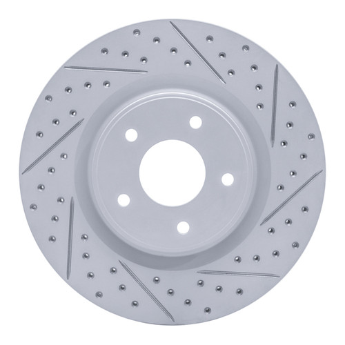 R1 13-25 Infiniti Jx35 Front Right Drilled & Slotted Geo-Carbon Rotor