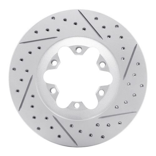 R1 04-08 Chevrolet Colorado Front Right Drilled & Slotted Geo-Carbon Rotor