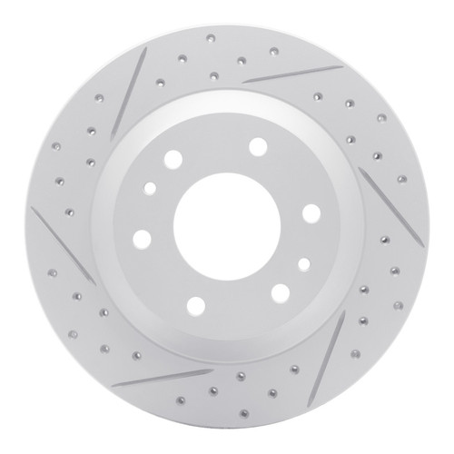 R1 02-05 Buick Rainier Front Left Drilled & Slotted Geo-Carbon Rotor
