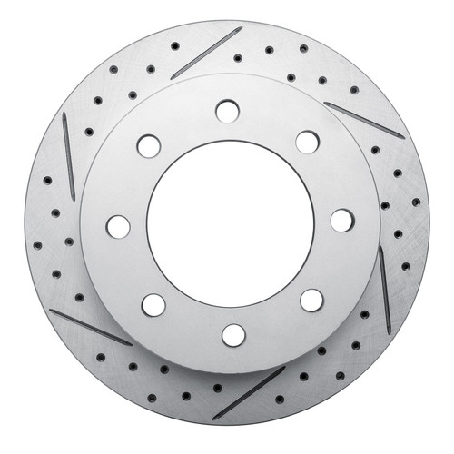 R1 99-20 Chevrolet Silverado 3500 Hd Rear Left Drilled & Slotted Geo-Carbon Rotor