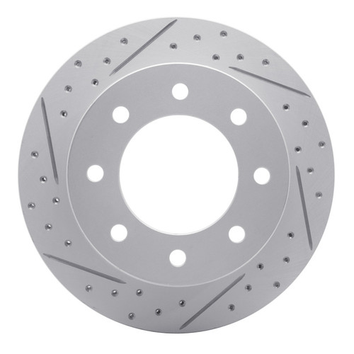 R1 99-25 Chevrolet Suburban 2500 Rear Left Drilled & Slotted Geo-Carbon Rotor