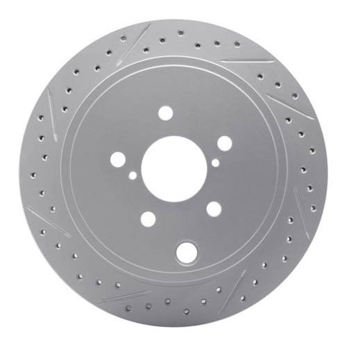 R1 10-25 Scion Fr-S Rear Left Drilled & Slotted Geo-Carbon Rotor