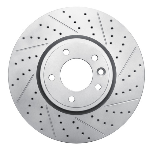 R1 18-20 Land Rover Range Rover Front Right Drilled & Slotted Geo-Carbon Rotor