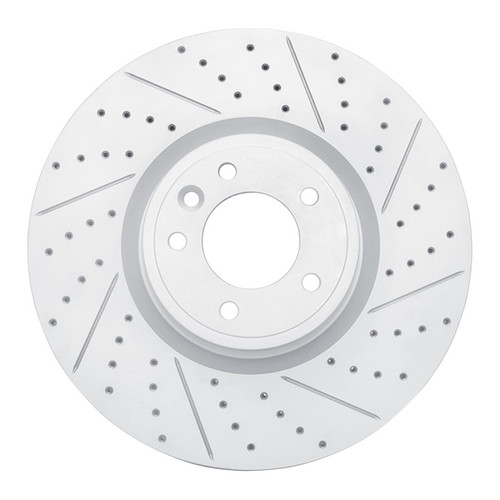 R1 18-25 Land Rover Defender 90 Front Right Drilled & Slotted Geo-Carbon Rotor