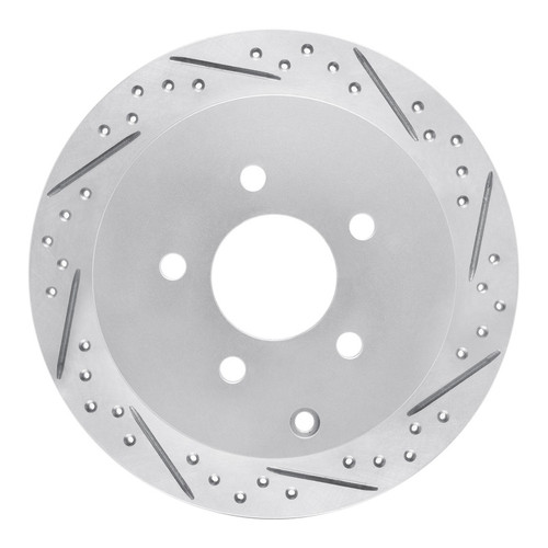 R1 01-07 Buick Rendezvous Rear Right Drilled & Slotted Geo-Carbon Rotor
