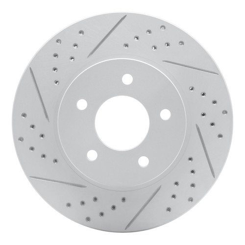 R1 02-07 Chevrolet Equinox Front Left Drilled & Slotted Geo-Carbon Rotor