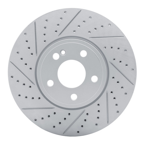 R1 19-26 Mercedes-Benz A220 Front Left Drilled & Slotted Geo-Carbon Rotor