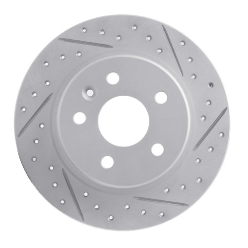 R1 16-23 Chevrolet Bolt Euv Rear Right Drilled & Slotted Geo-Carbon Rotor