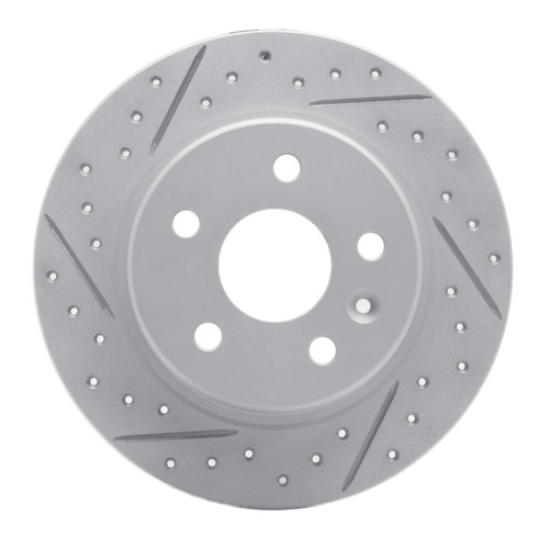 R1 16-23 Chevrolet Bolt Ev Rear Left Drilled & Slotted Geo-Carbon Rotor
