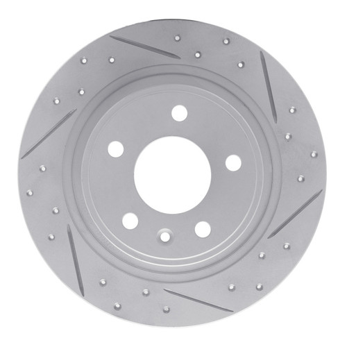R1 11-19 Buick Cascada Rear Right Drilled & Slotted Geo-Carbon Rotor
