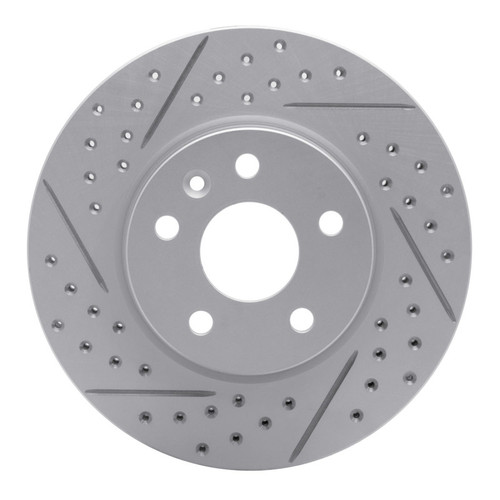 R1 11-23 Chevrolet Cruze (Mexico) Front Left Drilled & Slotted Geo-Carbon Rotor