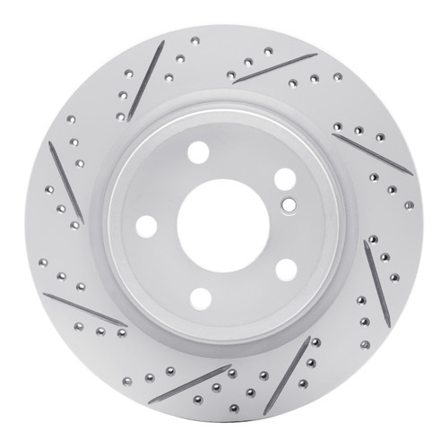 R1 14-19 Mercedes-Benz Gla250 (Mexico) Rear Left Drilled & Slotted Geo-Carbon Rotor