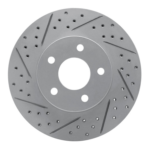 R1 07-10 Chevrolet Cobalt Front Left Drilled & Slotted Geo-Carbon Rotor