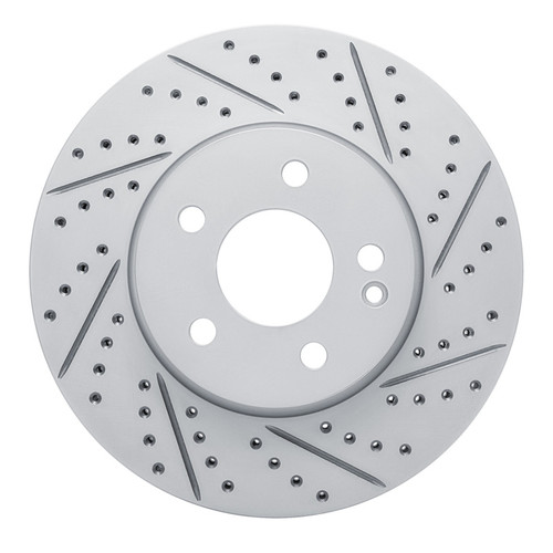 R1 16-23 Mercedes-Benz Metris Front Right Drilled & Slotted Geo-Carbon Rotor