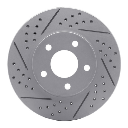 R1 06-11 Chevrolet Hhr Front Left Drilled & Slotted Geo-Carbon Rotor