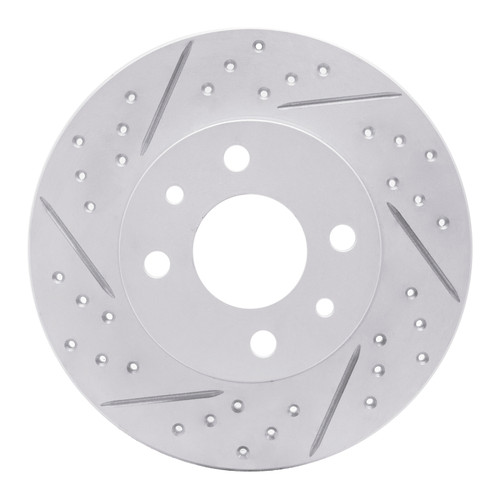 R1 09-19 Dodge Vision (Mexico) Front Left Drilled & Slotted Geo-Carbon Rotor