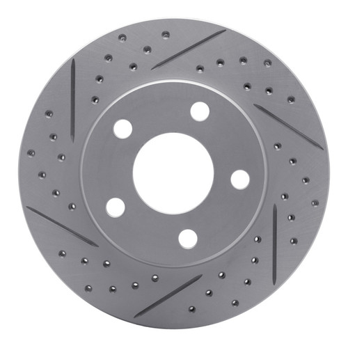 R1 90-97 Buick Lesabre Front Left Drilled & Slotted Geo-Carbon Rotor