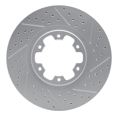 R1 98-04 Infiniti QX4 Front Right Drilled & Slotted Geo-Carbon Rotor