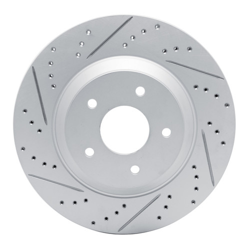 R1 88-96 Chevrolet Corvette Right Front Drilled & Slotted Geo-Carbon Rotor
