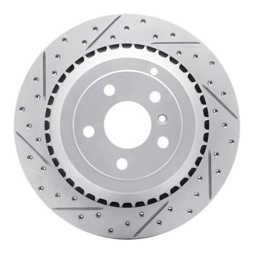 R1 06-12 Mercedes-Benz R500 Rear Left Drilled & Slotted Geo-Carbon Rotor
