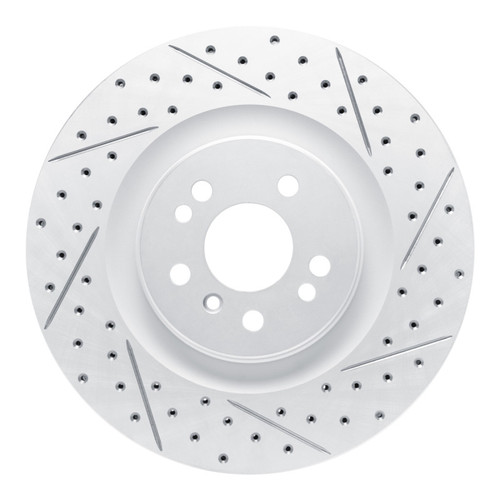 R1 06-12 Mercedes-Benz Ml350 Front Right Drilled & Slotted Geo-Carbon Rotor