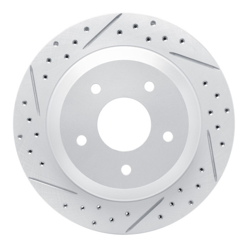 R1 88-94 Chevrolet Corvette Front Left Drilled & Slotted Geo-Carbon Rotor