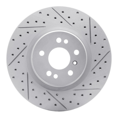 R1 06-12 Mercedes-Benz R350 Front Right Drilled & Slotted Geo-Carbon Rotor