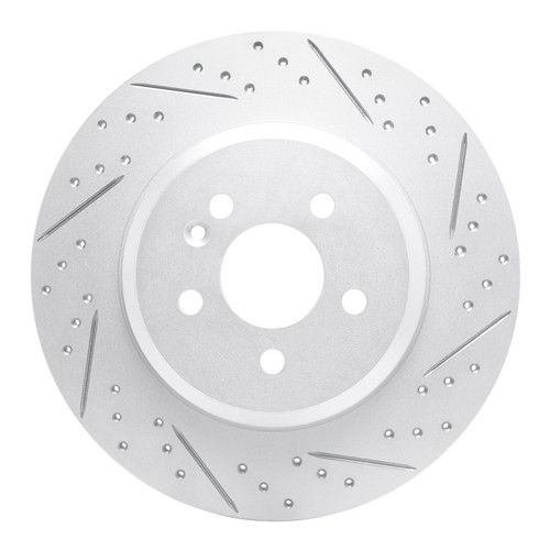 R1 00-05 Mercedes-Benz Ml55 AMG Rear Right Drilled & Slotted Geo-Carbon Rotor