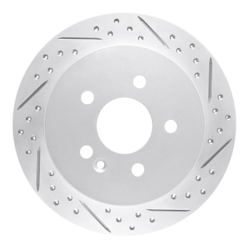 R1 98-05 Mercedes-Benz Ml350 Rear Right Drilled & Slotted Geo-Carbon Rotor