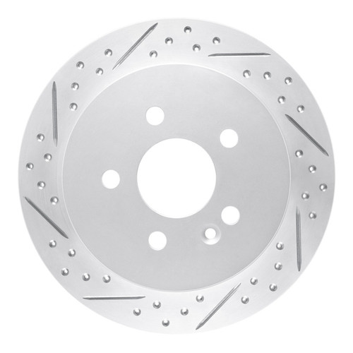 R1 98-05 Mercedes-Benz Ml320 Rear Left Drilled & Slotted Geo-Carbon Rotor