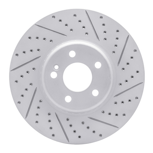 R1 15-23 Mercedes-Benz E300 Front Right Drilled & Slotted Geo-Carbon Rotor
