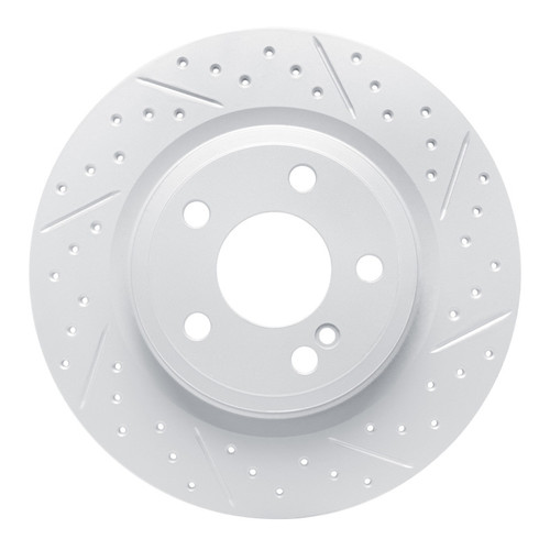 R1 12-20 Mercedes-Benz Slk350 Rear Right Drilled & Slotted Geo-Carbon Rotor