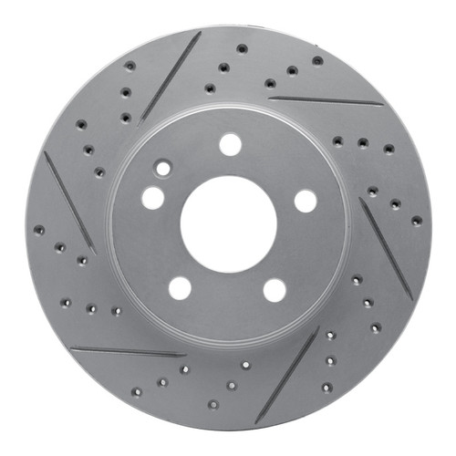 R1 06-11 Mercedes-Benz B200 Front Left Drilled & Slotted Geo-Carbon Rotor