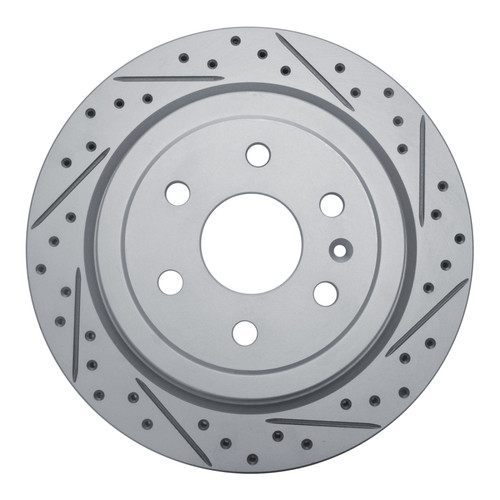 R1 10-16 Cadillac Srx Rear Right Drilled & Slotted Geo-Carbon Rotor