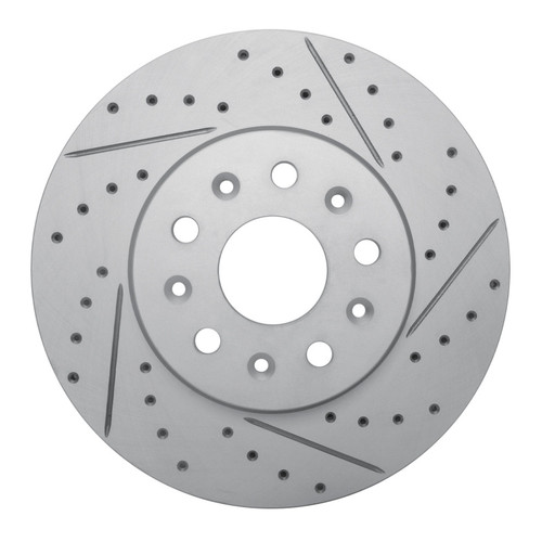 R1 14-20 Cadillac Cts Front Right Drilled & Slotted Geo-Carbon Rotor