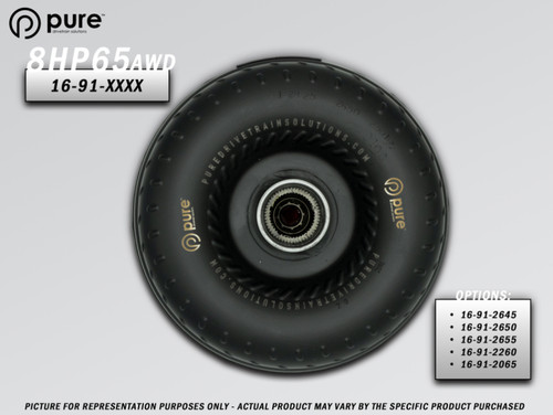 Pure Drivetrain 8HP65 High Performance Billet Race Torque Converter - 22/60 Stator - AWD