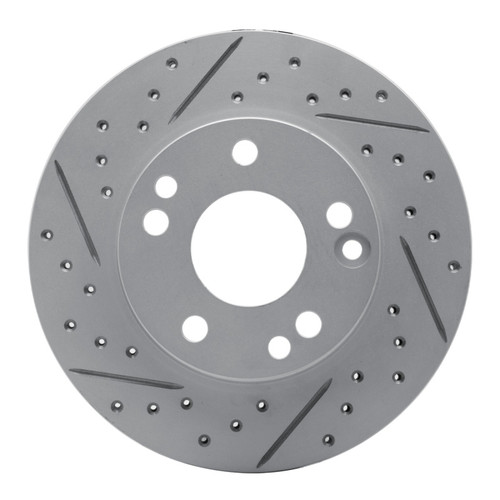 R1 87-93 Mercedes-Benz 190D Front Left Drilled & Slotted Geo-Carbon Rotor