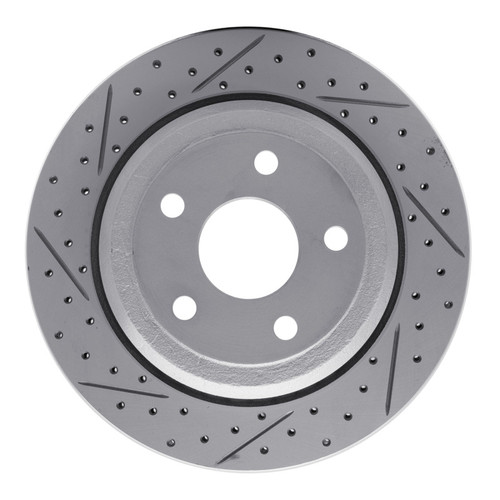 R1 11-25 Dodge Durango Rear Right Drilled & Slotted Geo-Carbon Rotor