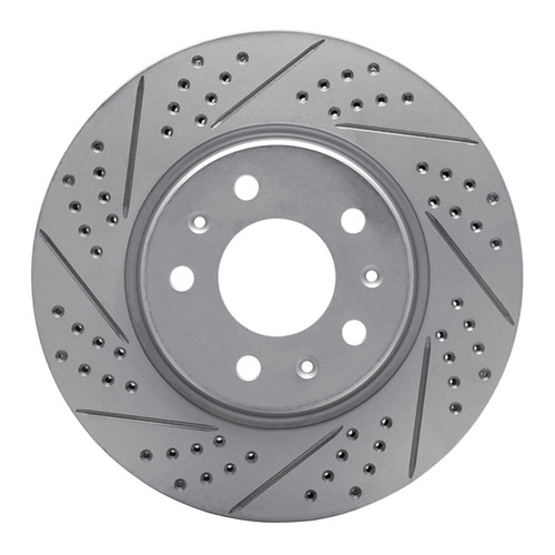 R1 03-08 Cadillac Cts Front Left Drilled & Slotted Geo-Carbon Rotor