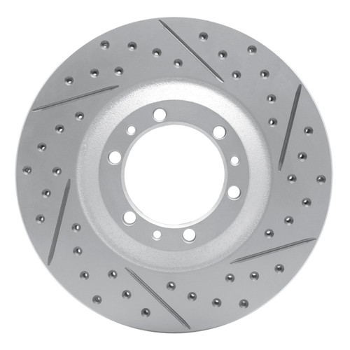 R1 92-02 Acura SLX Front Right Drilled & Slotted Geo-Carbon Rotor