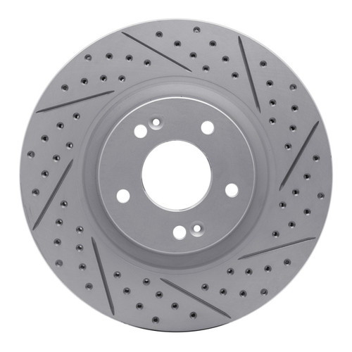 R1 11-25 Hyundai Tucson Front Right Drilled & Slotted Geo-Carbon Rotor