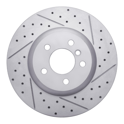 R1 13-21 BMW 435i Rear Right Drilled & Slotted Geo-Carbon Rotor