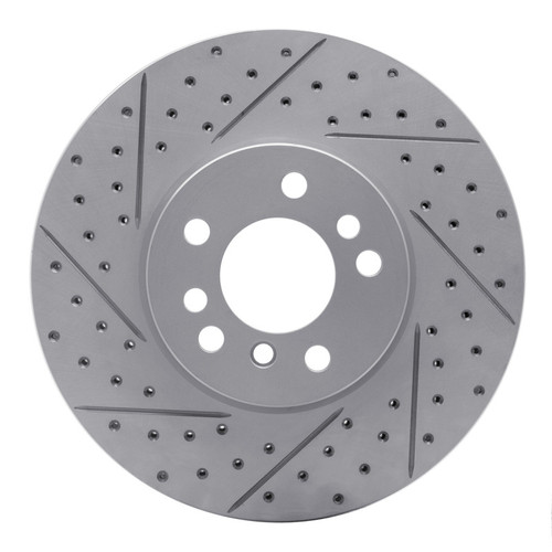 R1 12-20 BMW M240I xDrive Rear Right Drilled & Slotted Geo-Carbon Rotor
