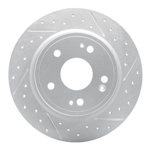 R1 16-25 Honda Hr-V Rear Right Drilled & Slotted Geo-Carbon Rotor