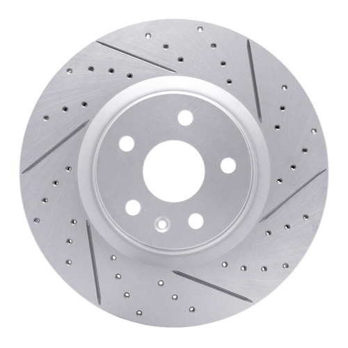 R1 13-19 Buick Regal Front Right Drilled & Slotted Geo-Carbon Rotor