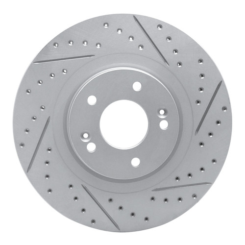 R1 15-20 Kia Sorento Front Right Drilled & Slotted Geo-Carbon Rotor