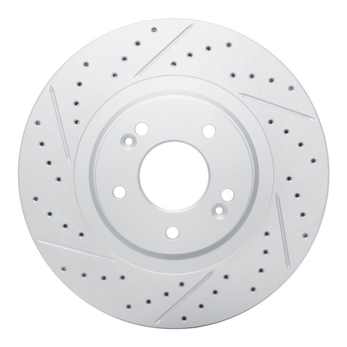 R1 15-20 Kia Sorento Front Left Drilled & Slotted Geo-Carbon Rotor