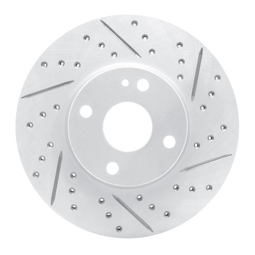 R1 16-25 Mazda 2 (Mexico) Front Right Drilled & Slotted Geo-Carbon Rotor