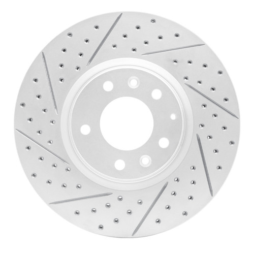 R1 06-07 Mazda 6 Front Left Drilled & Slotted Geo-Carbon Rotor